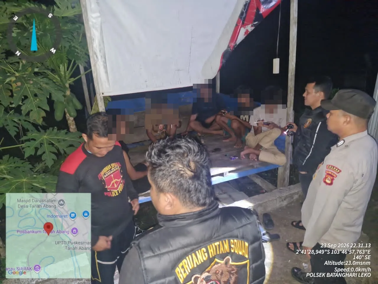 Patroli Malam Batanghari Leko Utamakan Pencegahan dan Edukasi Kamtibmas
