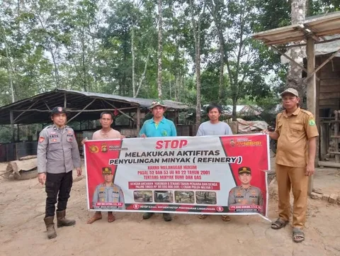 Edukasi dan Spanduk Jadi Sarana Pencegahan Aktivitas Minyak Ilegal di Pangkalan Bulian